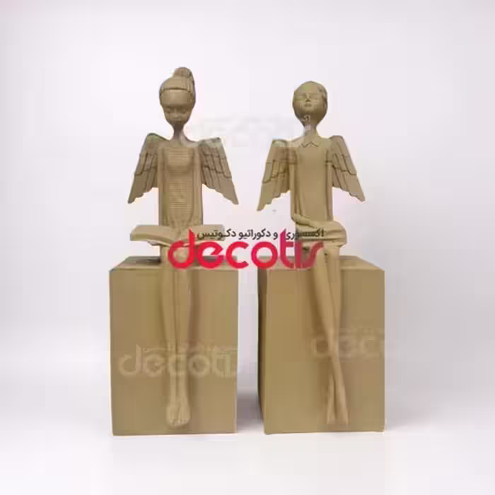 مجسمه فرشته کتابخوان دختر و پسر 2 عددی