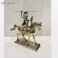 مجسمه برنزی با طرح اسب رومی، طلایی رنگ، با طراحی عالی و قیمت مناسب، بدون تغییر رنگ