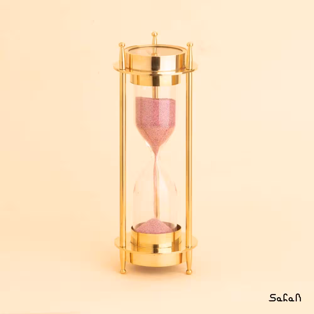 ساعت شنی برنجی طلایی