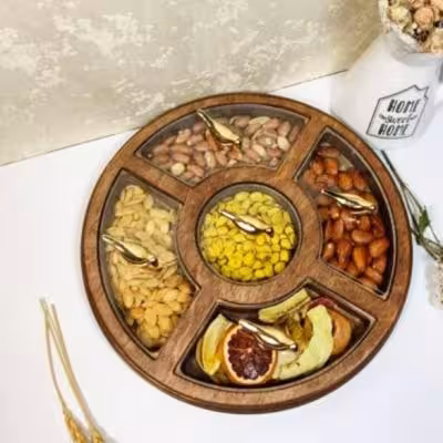 تیبگ چوبی گرد بزرگ کد137