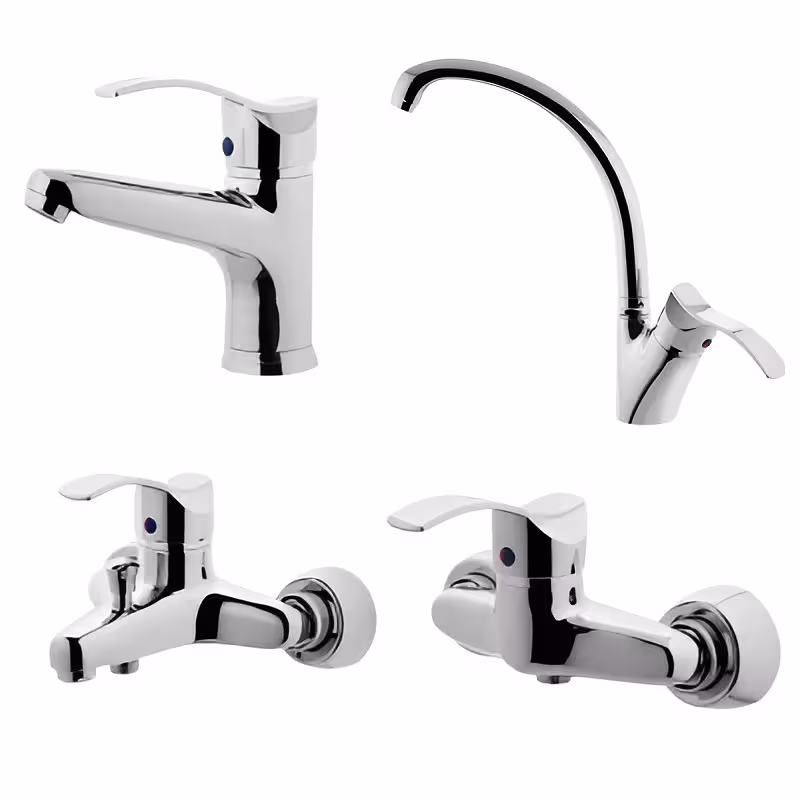 ست 4 تکه شیرآلات البرز روز مدل موج