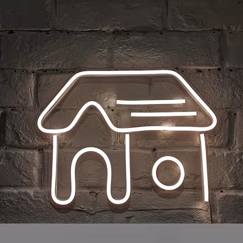 تابلو نئون طرح خانه کد JOB058