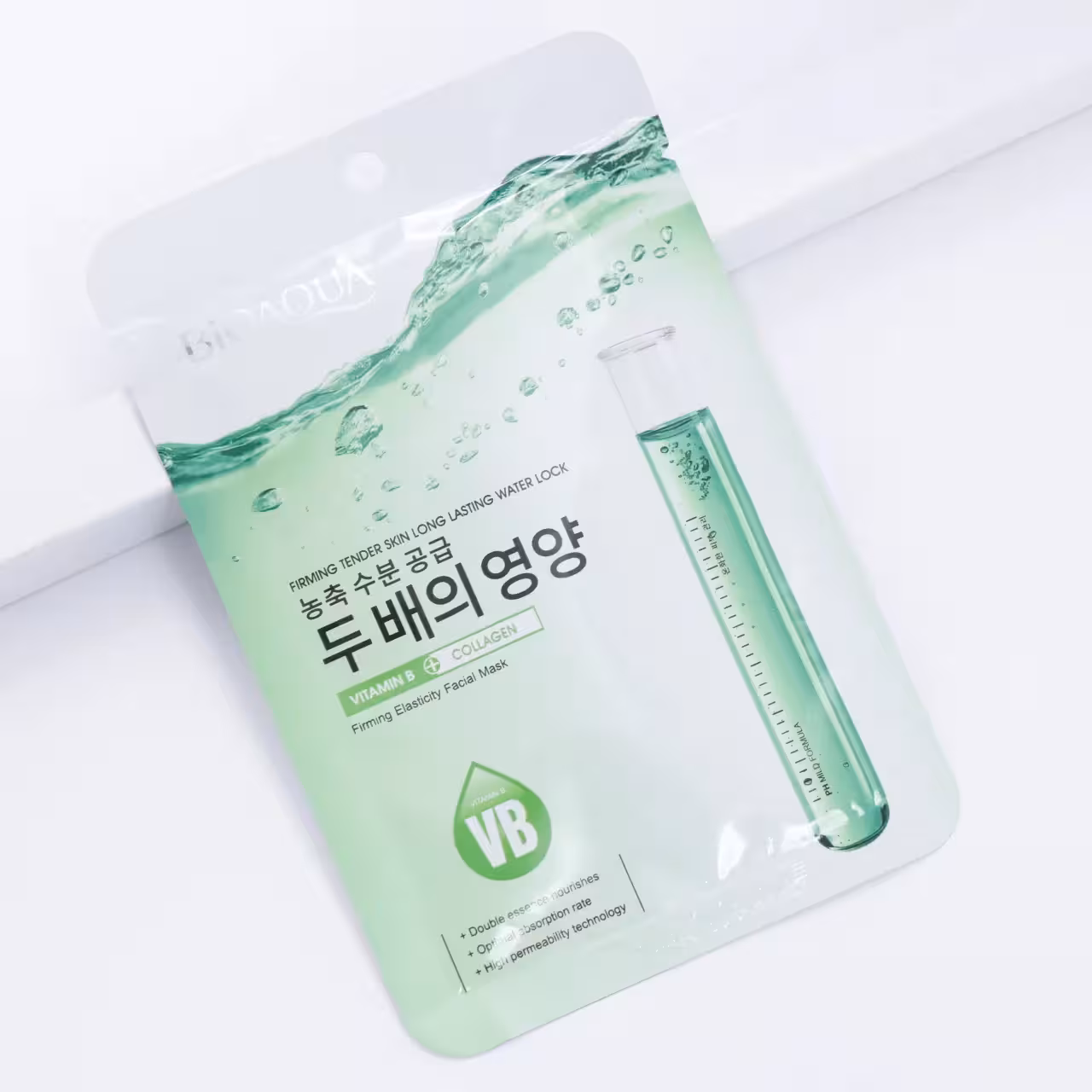 ماسک صورت ورقه ای بیوآکوآ کلاژن   ویتامین بی BIOAQUA حجم 25 میل 91270