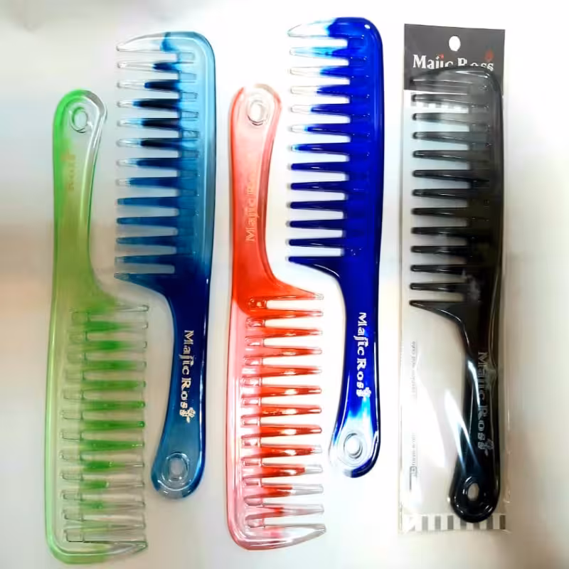 شانه درشت رنگی شانه حمام 