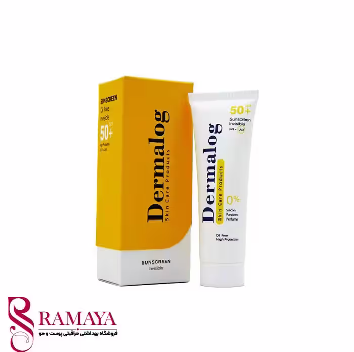 کرم ضد آفتاب بی رنگ درمالوگ پوست مختلط تا چرب SPF50