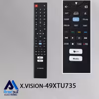 کنترل اصلی تلویزیون هوشمند ایکس ویژن 49XTU735