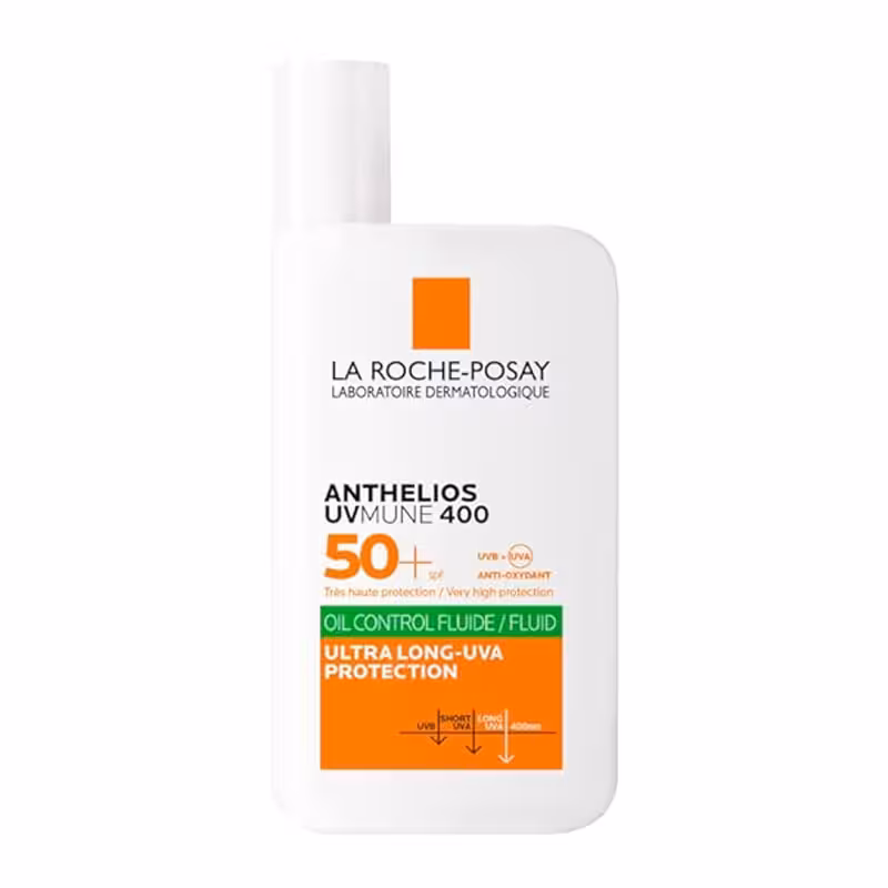 ضد آفتاب بی رنگ پوست چرب لاروش پوزای La roche posay حجم 50ml