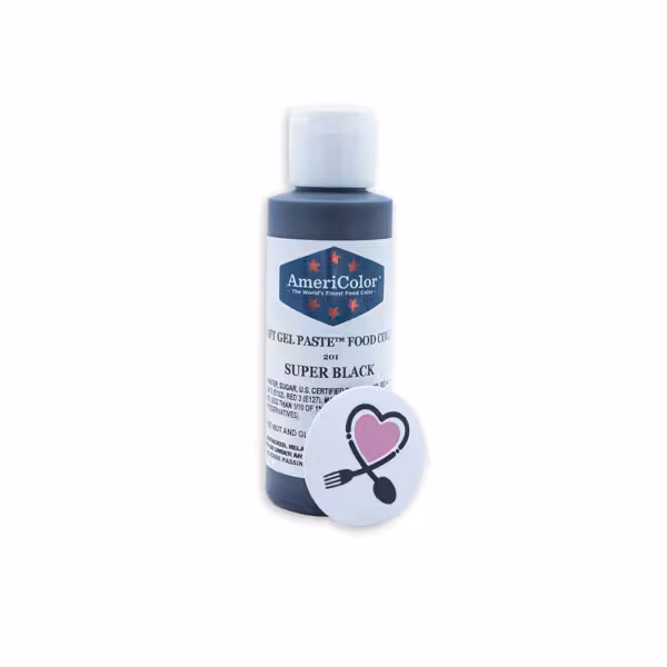رنگ خوراکی ژلهای AmeriColor مدل Super Black