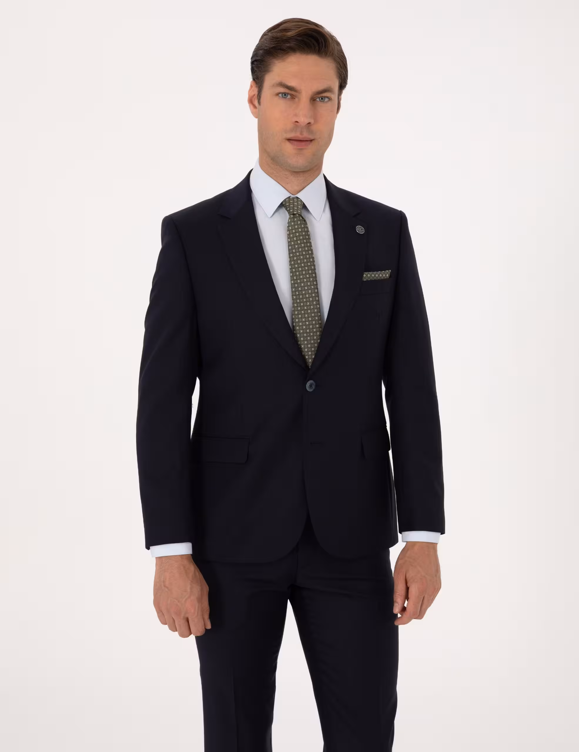 کت و شلوار مردانه سرمه ای پیرکاردین