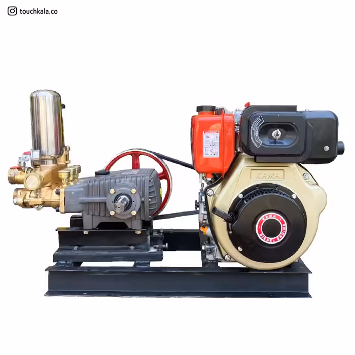 موتور پمپ و سمپاش زنبه ای کاما با پمپ رهینو پاور سنگاپور مدل RP-150