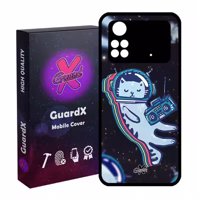 کاور گارد ایکس طرح Galaxy مدل Glass10072 مناسب برای گوشی موبایل شیائومی Poco M4 Pro 4G