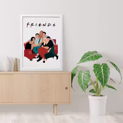 تابلو مدل فرندز Friends کدm2621-w