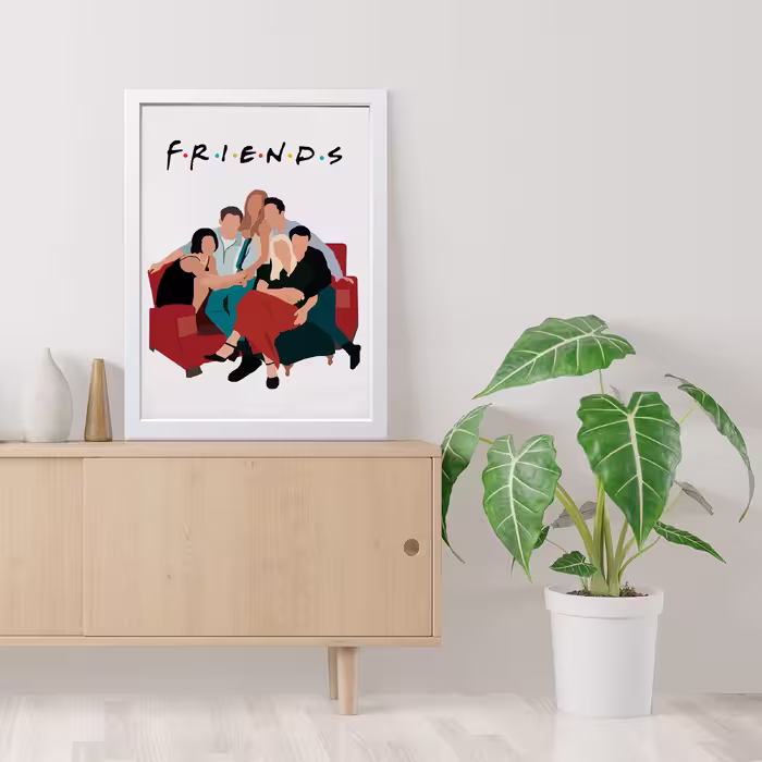 تابلو مدل فرندز Friends کدm2621-w
