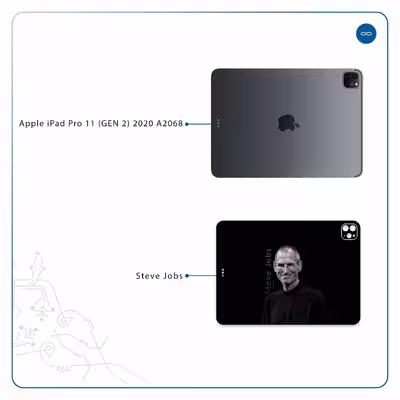 برچسب پوششی ماهوت مدل Steve Jobs مناسب برای تبلت اپل iPad Pro 11 (GEN 2) 2020 A2068