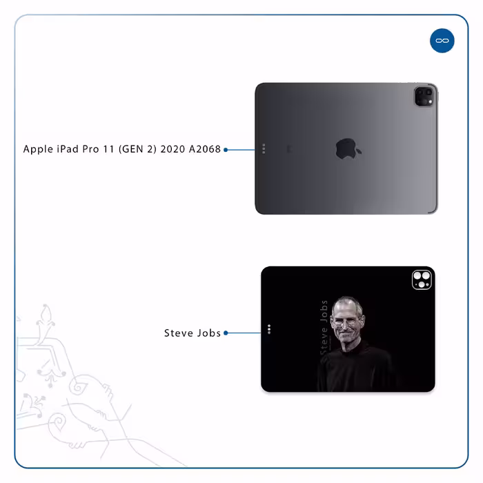 برچسب پوششی ماهوت مدل Steve Jobs مناسب برای تبلت اپل iPad Pro 11 (GEN 2) 2020 A2068
