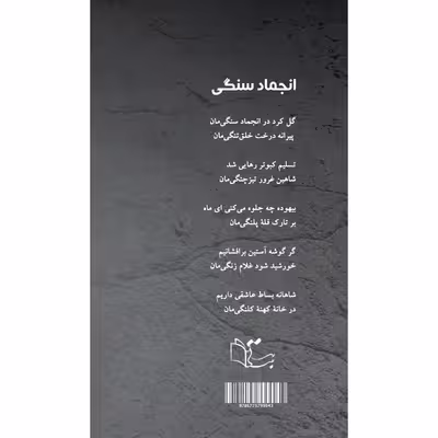 کتاب انجماد سنگی اثر رحمت الله شاکری نشر
عبارت
