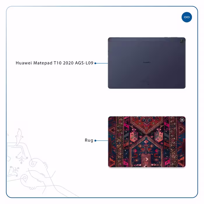برچسب پوششی ماهوت مدل Rug مناسب برای تبلت هوآوی Matepad T10 2020 AGS-L09