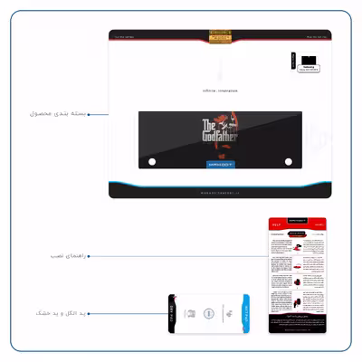برچسب پوششی ماهوت مدل The Godfather مناسب برای تبلت سامسونگ Galaxy Tab S 10.5 2014 T800