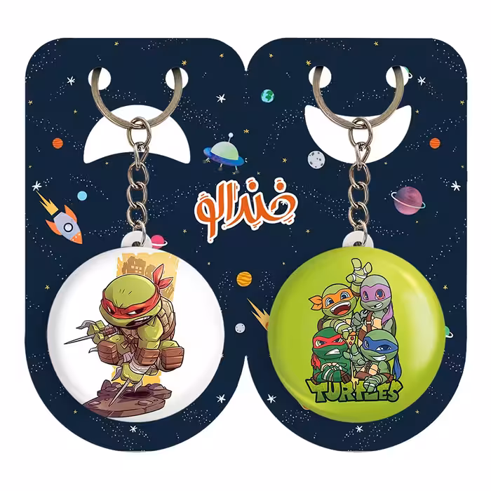 جاکلیدی خندالو مدل رافائل لاکپشت های نینجا کد 1320513209 مجموعه 2 عددی