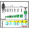 برچسب ایمنی مستر راد طرح آتش نشانی 125مدل HSE-OSHA-154