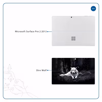 برچسب پوششی ماهوت مدل Dire Wolf مناسب برای تبلت مایکروسافت Surface Pro 2 2013