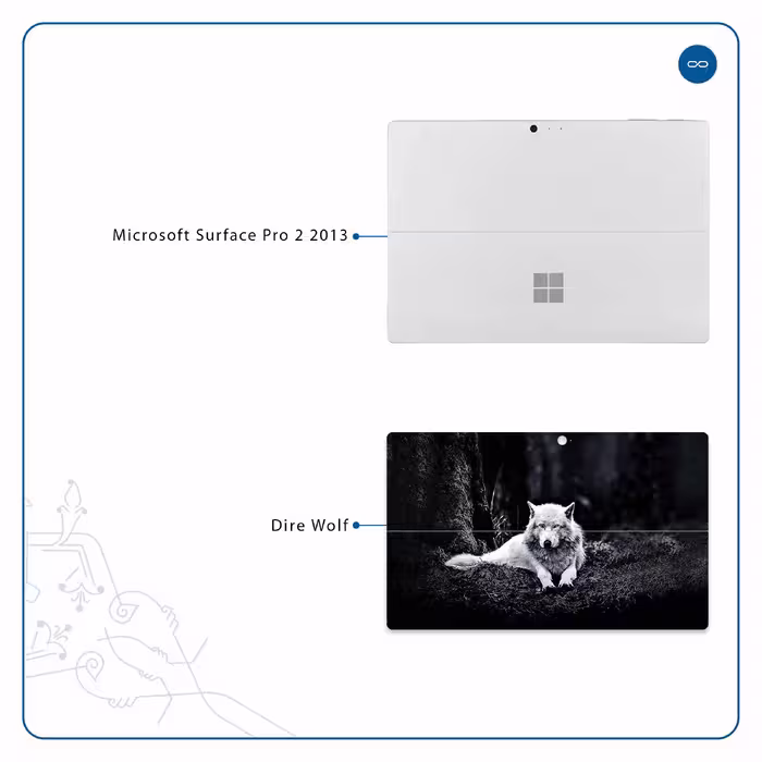 برچسب پوششی ماهوت مدل Dire Wolf مناسب برای تبلت مایکروسافت Surface Pro 2 2013