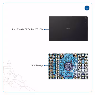 برچسب پوششی ماهوت مدل Iran-Tile7 مناسب برای تبلت سونی Xperia Z2 Tablet LTE 2014