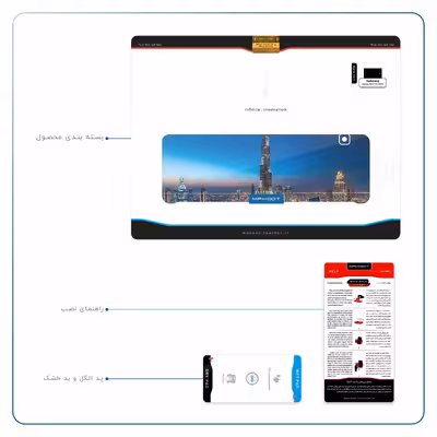 برچسب پوششی ماهوت مدل Dubai City مناسب برای تبلت سامسونگ Galaxy Tab E 9.6 2015 T560