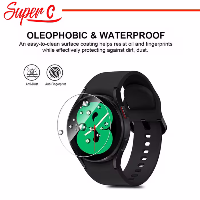 محافظ صفحه نمایش شیشه ای سوپرسی مدل SH-SC مناسب برای ساعت هوشمند سامسونگ Galaxy Watch 4 44mm