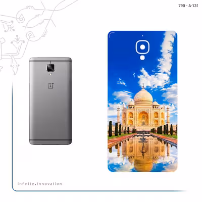برچسب پوششی ماهوت مدل The Taj Mahal مناسب برای گوشی موبایل وان پلاس 3