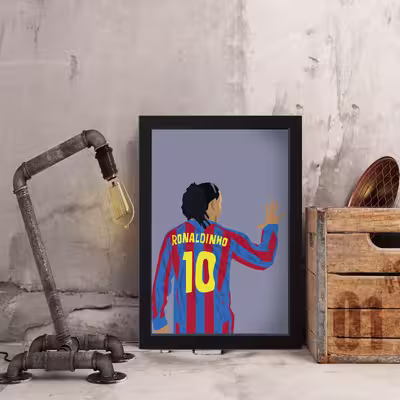 تابلو مدل Ronaldinho کدS1407-b