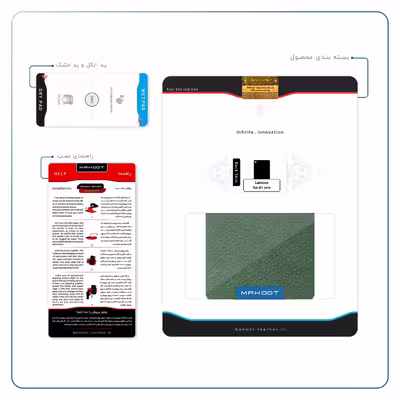 برچسب پوششی ماهوت مدل Green-Leather مناسب برای تبلت لنوو Tab M7 2019