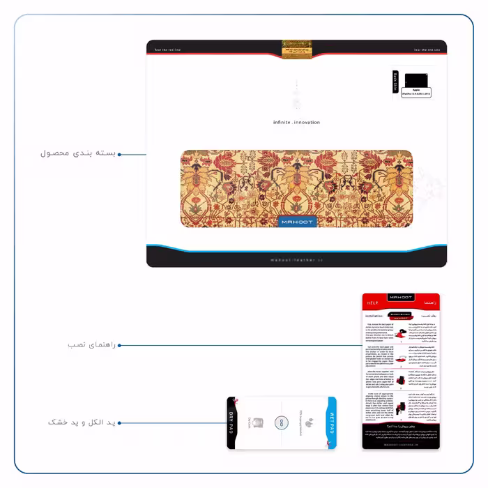 برچسب پوششی ماهوت مدل Iran-Carpet2 مناسب برای تبلت اپل iPad Pro 12.9 (GEN 3) 2018 A2014