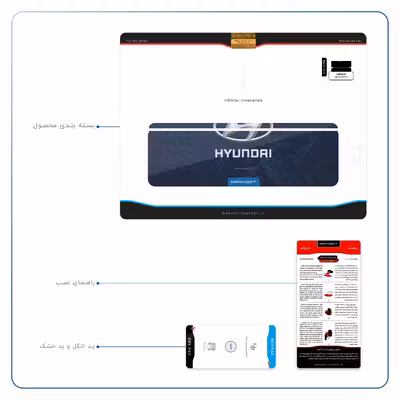 برچسب پوششی ماهوت مدل Hyundai-Logo مناسب برای تبلت لنوو Miix 510 2016