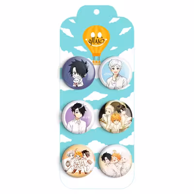 پیکسل خندالو مدل انیمه ناکجا آباد موعود کد 344A مجموعه 6 عددی