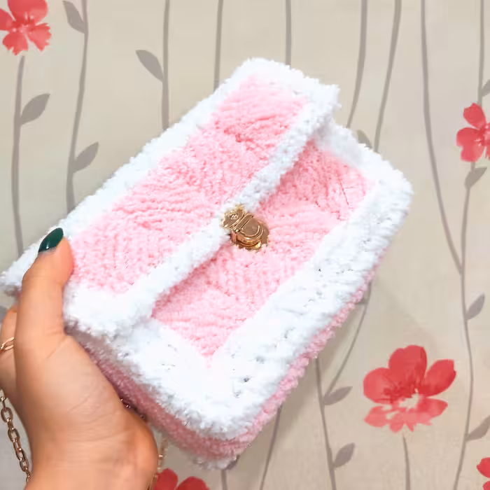 کیف بافتنی مدل بیوتی