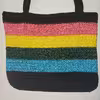 کیف بافتنی مدل رنگین کمان 