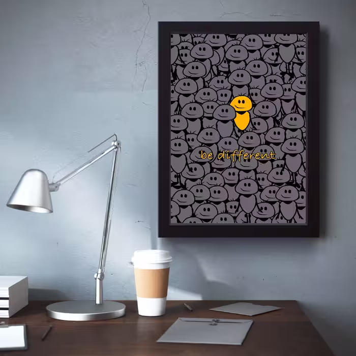 تابلو مدل Be different کدm5022