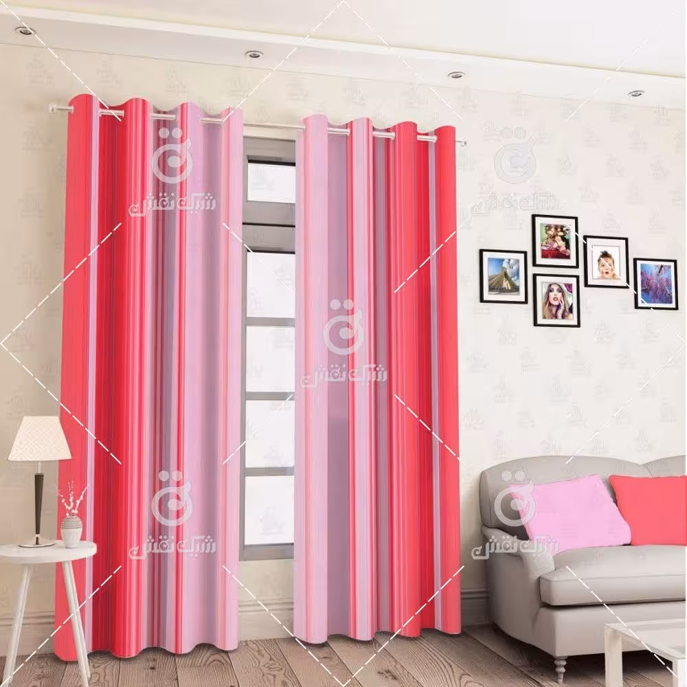 پرده پانچی کد 1091 (طرح رنگی)