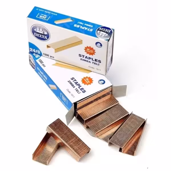 سوزن منگنه دلتا کد 1511 سایز 24/6 بسته 1000 عددی