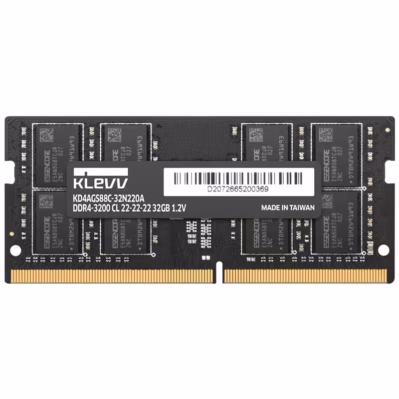 رم لپ تاپ DDR4 تک کاناله 3200 مگاهرتز کلو پارت نامبر KD4BGSA80-32N220A ظرفیت 32 گیگابایت
