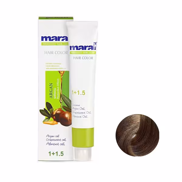 رنگ مو مارال شماره 7.58 حجم 100 میلی لیتر رنگ قهوه آلامید