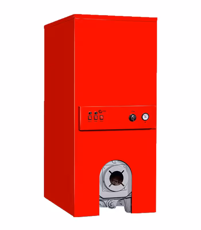 پکیج زمینی شوفاژکار 5 پره چدنی بلند مخزن دار مدل آذرخش AS300-5