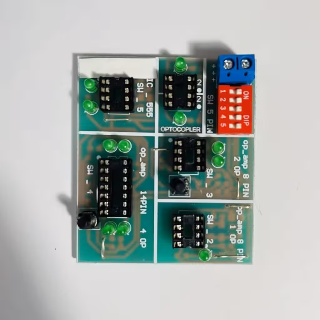 تستر آی سی های آپ امپ، اپتوکوپلر و 555