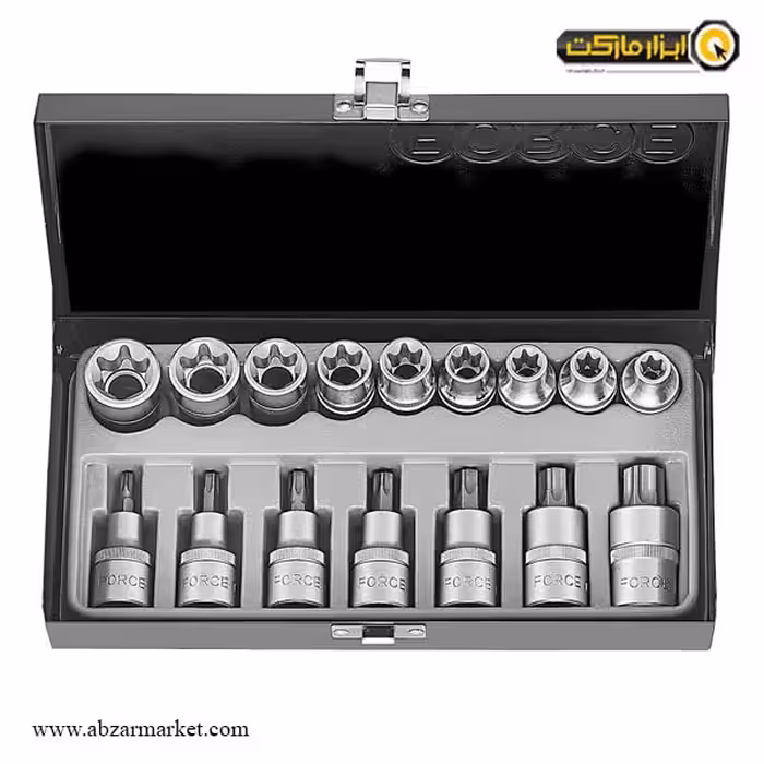 جعبه بکس فورس 16 پارچه ستاره ای 1/2 اینچ مدل 4171