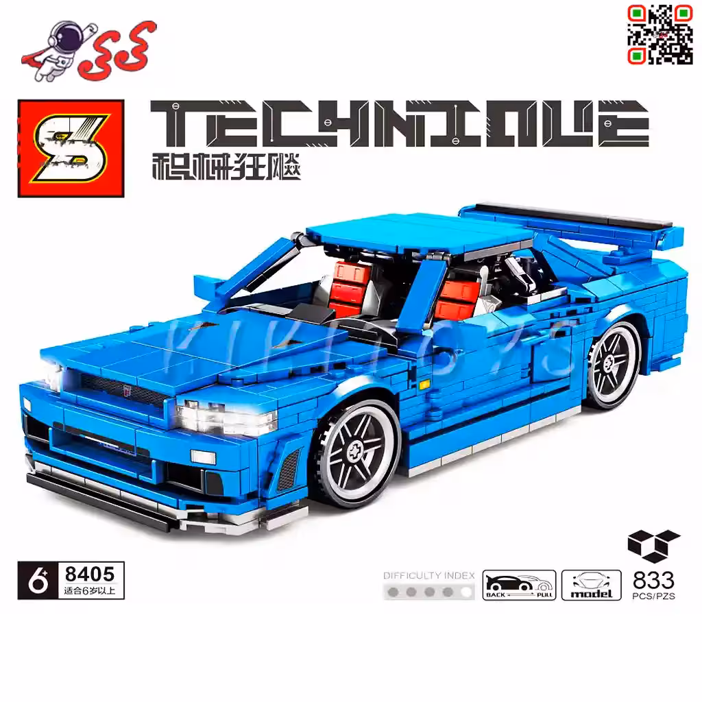 لگو ماشین فورد جی تی آبیFORD GT برند اس وای SY8405