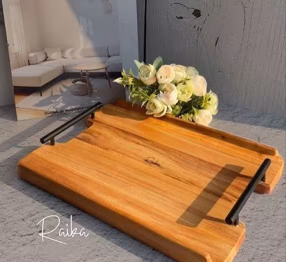 سینی چوبی مستطیل رایکا