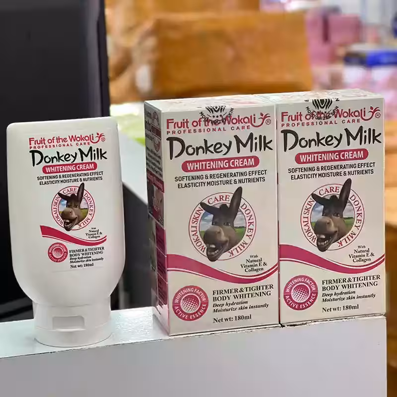 کرم سفیدکننده دائمی شیر الاغ قرمز WOKALI