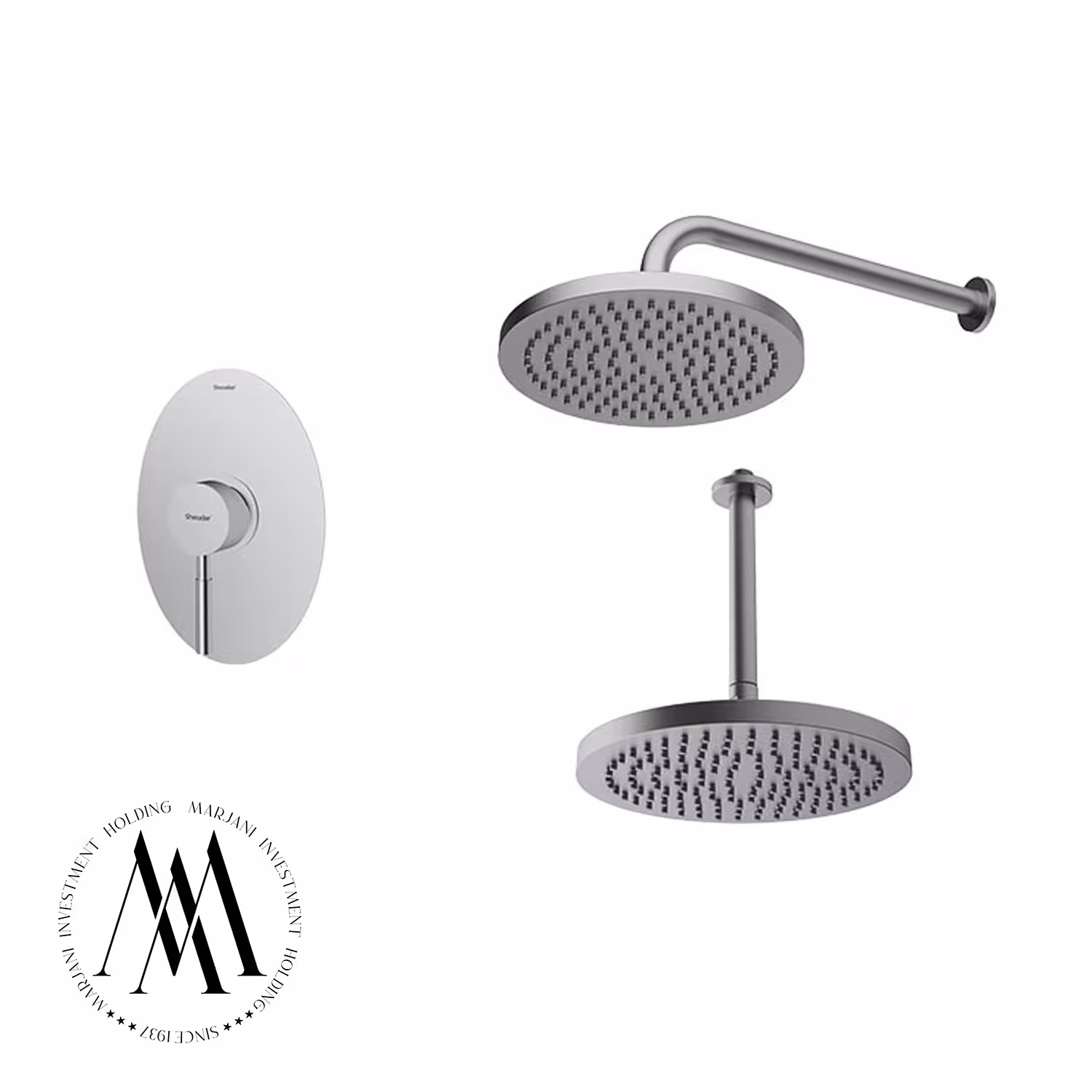 شیر حمام توکار شودر مدل روگنABS تیپ 1 (کرومات)