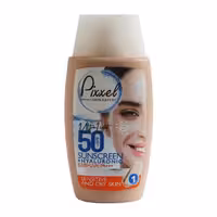کرم ضدآفتاب 50 SPF بژ روشن پوست خشک و حساس پیکسل 50 میلی لیتر Pixxel